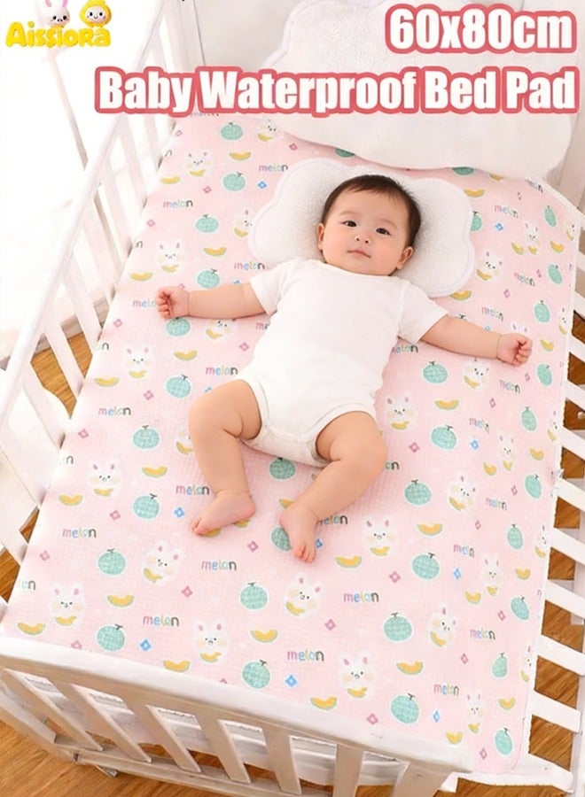 Aissiora 60x80 cm Waterproof baby pads, baby pee pads, Crib waterproof mat Reusable incontinence pads, Suitable for children, the elderly, women and pets - Image 1